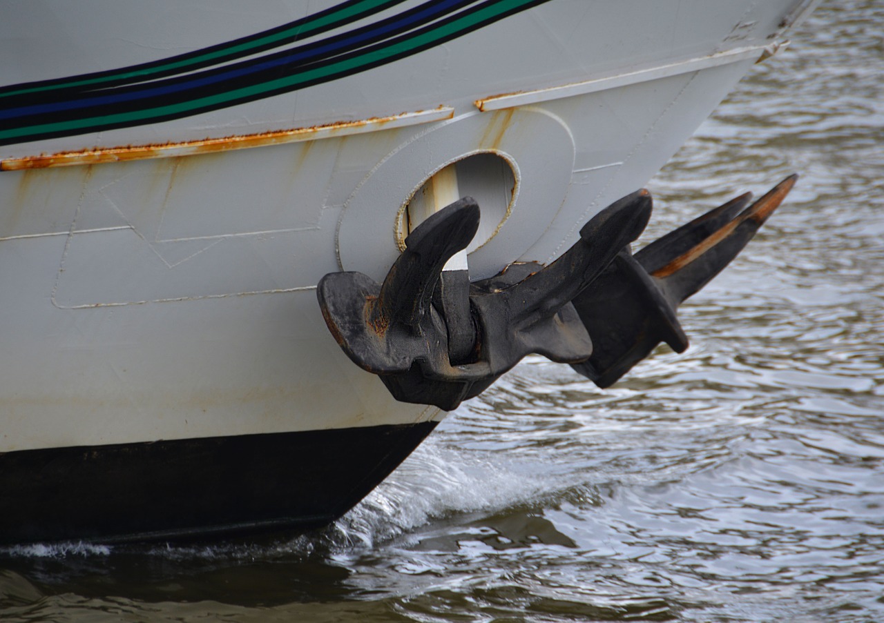 anchor boat prow free photo