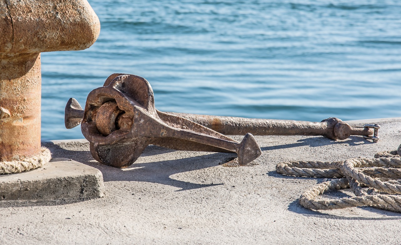 anchor rope pier free photo