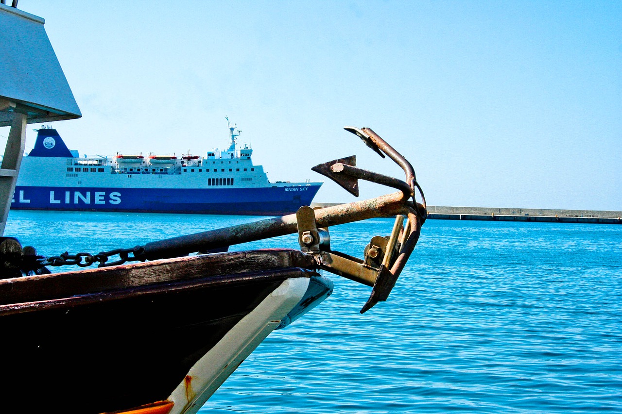 anchor port boat free photo