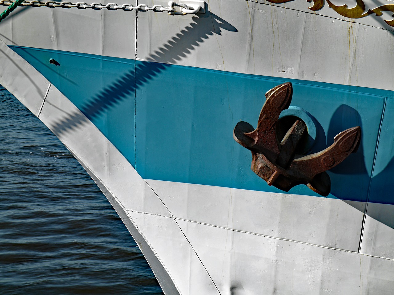 anchor  ship  boat free photo