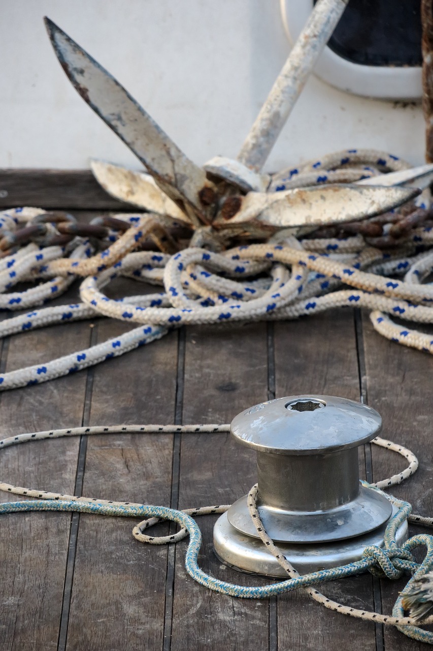 anchor  boat  rope free photo