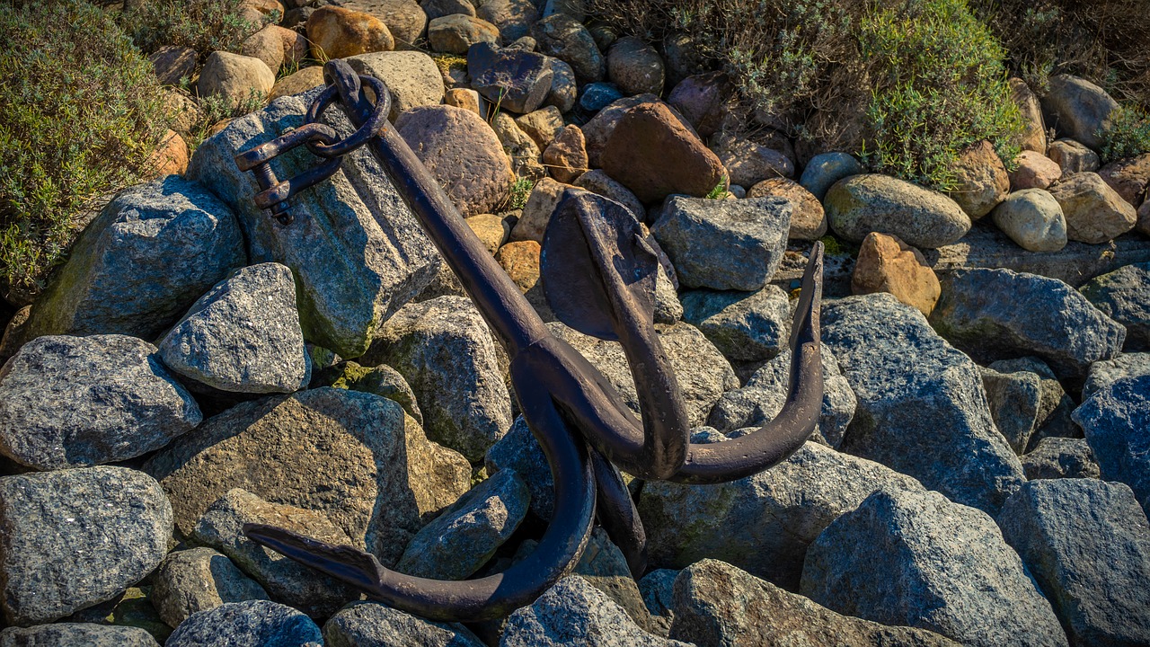 anchor  stones  nature free photo