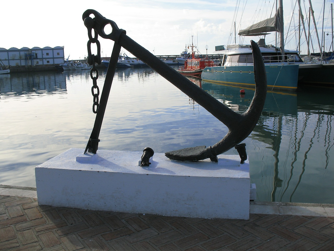 anchor boat port free photo