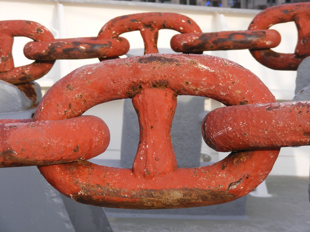anchor chain shipping chain link free photo