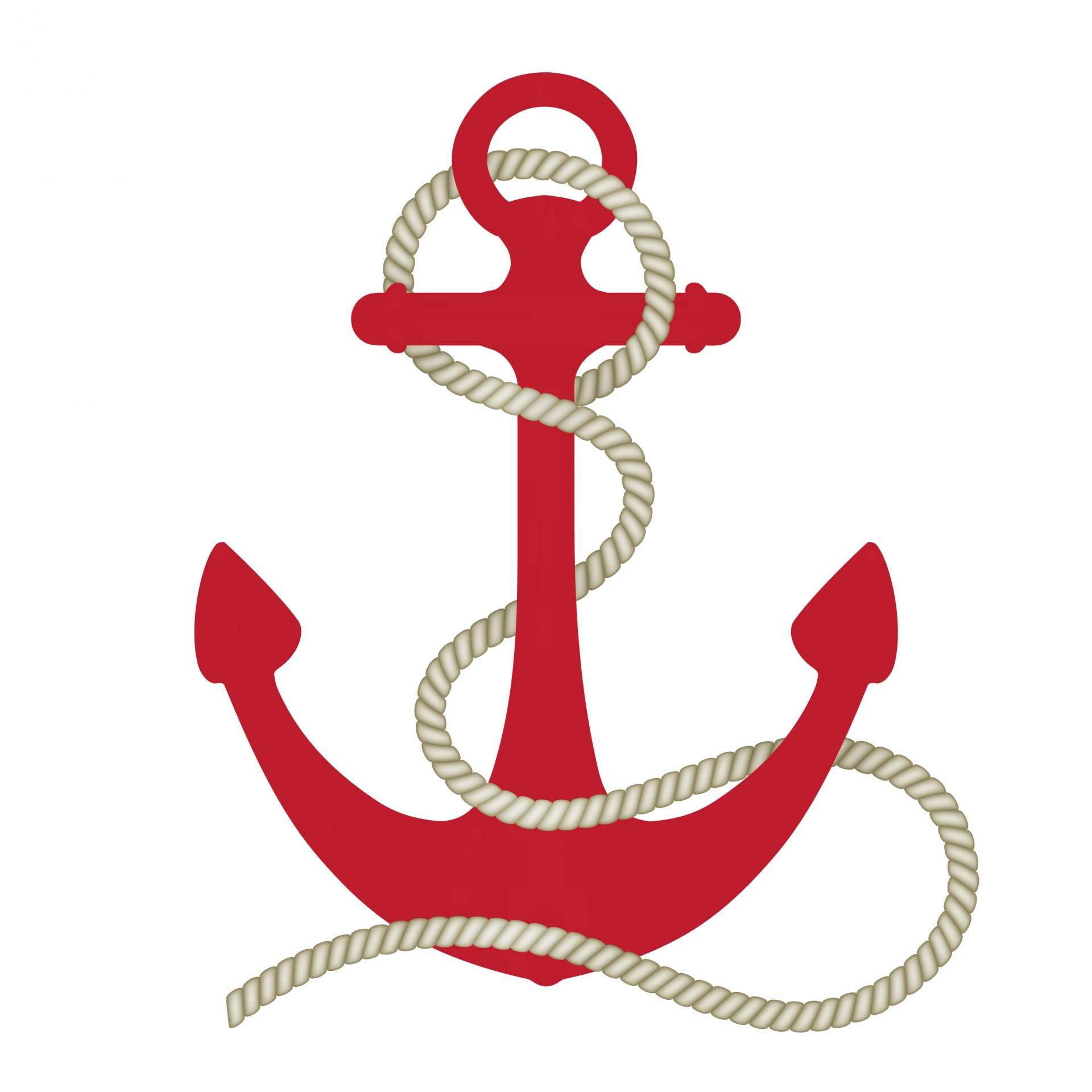 Download free photo of Anchor,rope,nautical,red,entwined - from