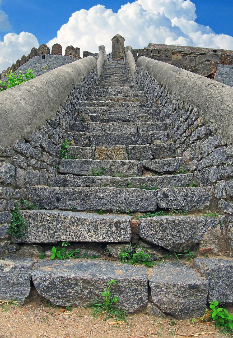 ancient stairs staircase free photo