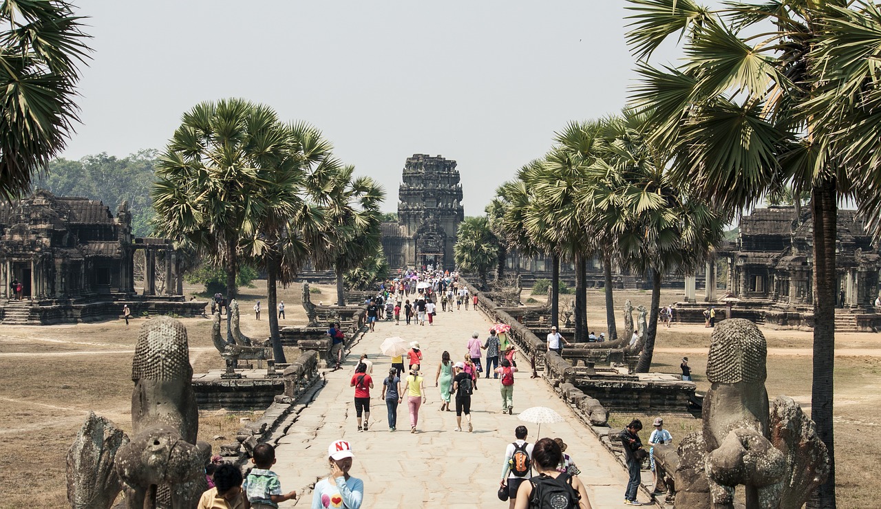 ancient temple alley free photo