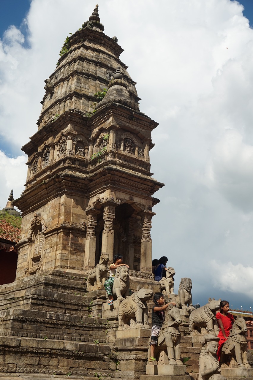 ancient architecture nepal temple free photo