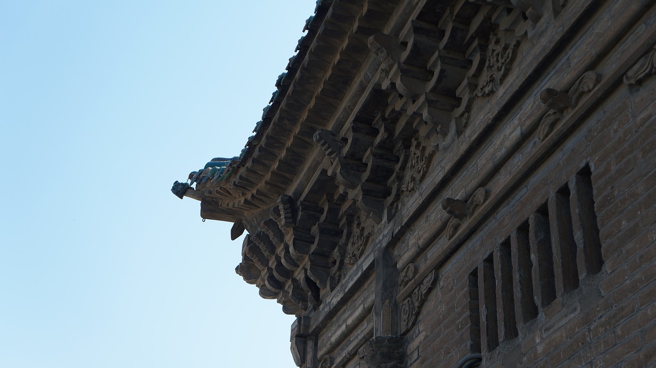 ancient architecture roof taiyuan free photo