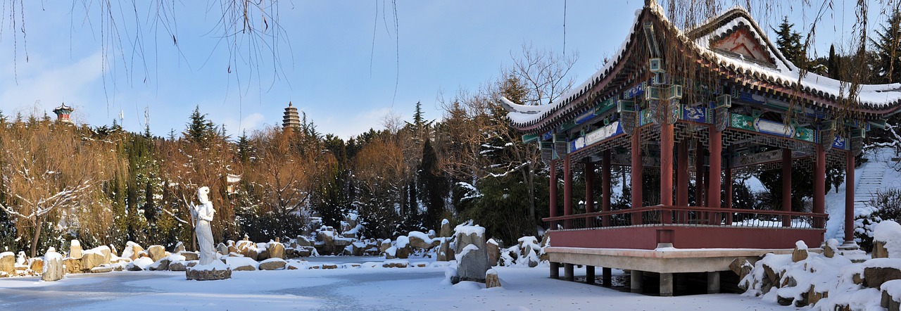 ancient architecture structure snow free photo