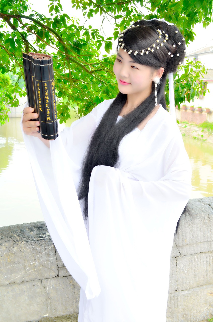 ancient costume the bamboo slips the ancient town free photo