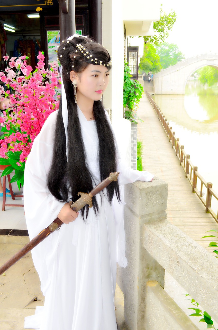 ancient costume zen sword free photo