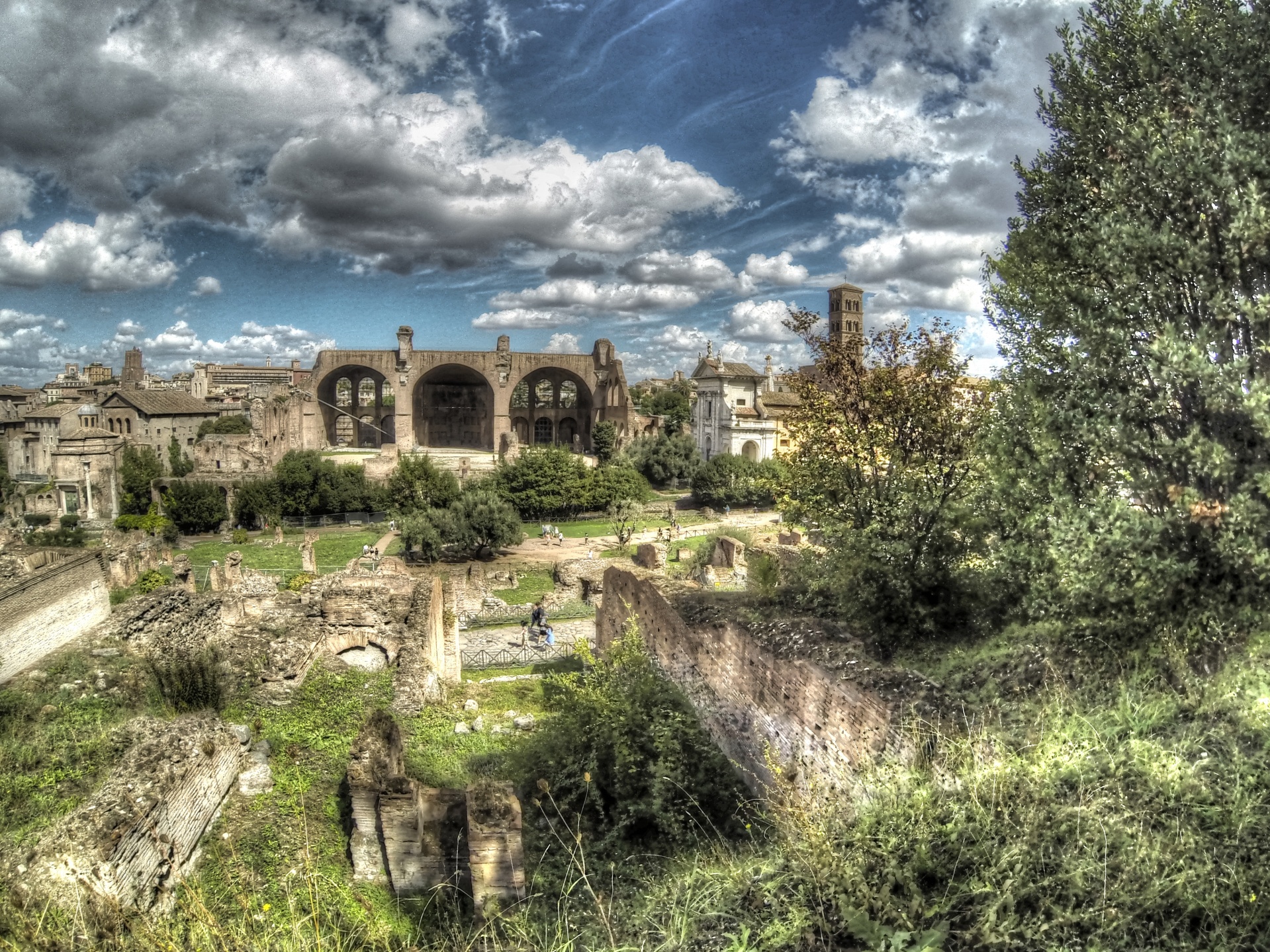 rome italy ruins free photo