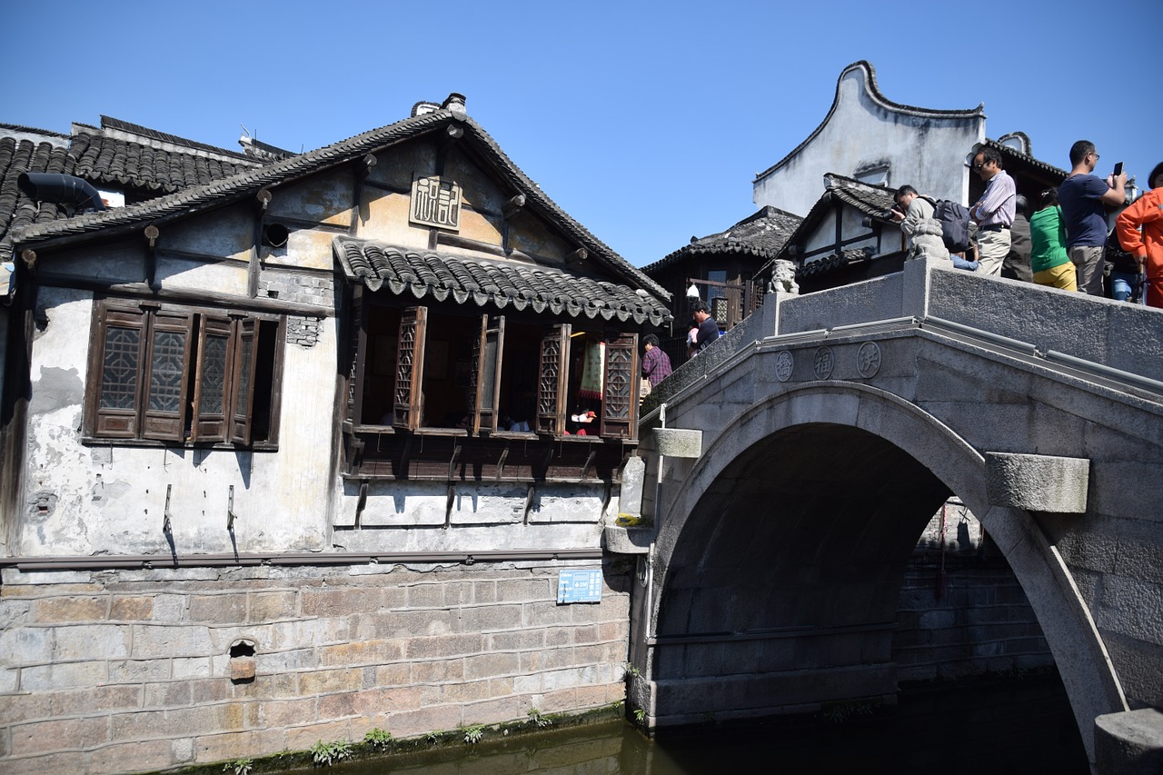 shanghai ancient town architecture free photo