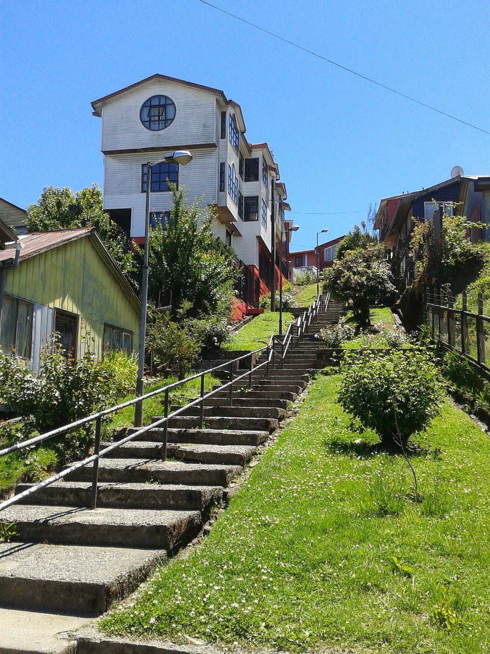 ancud house stairs free photo