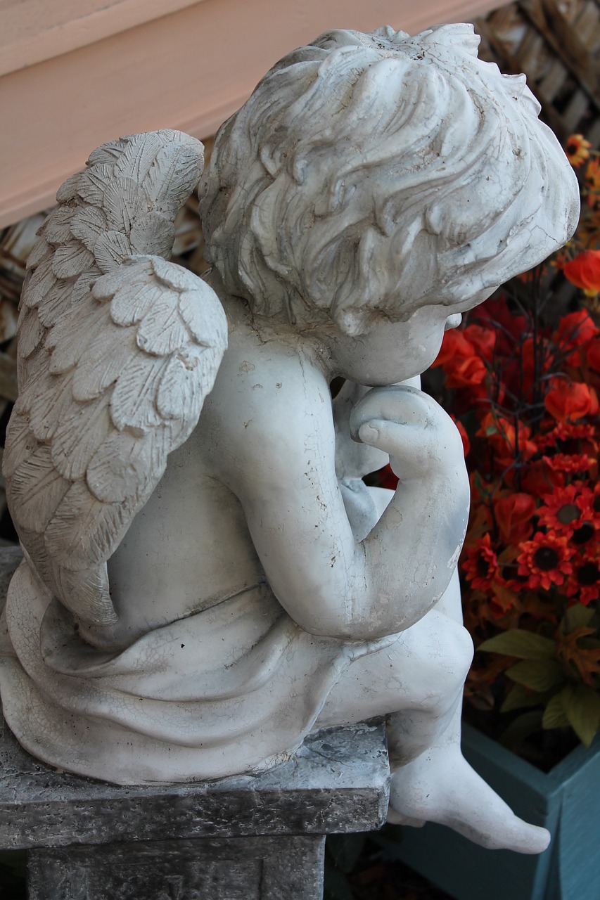 angel cherub stone free photo