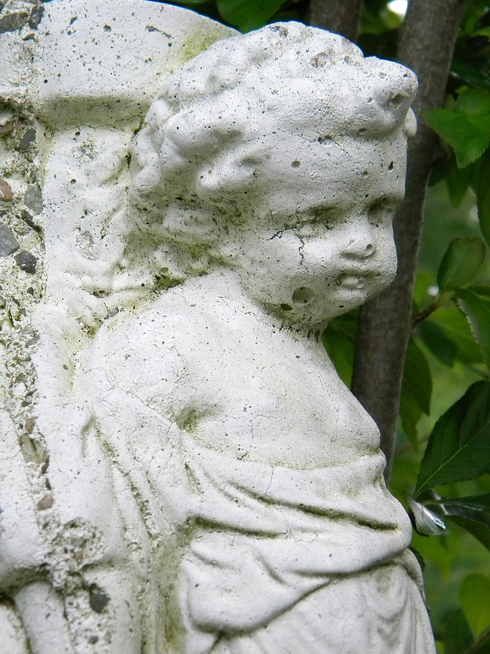 angel garden art garden free photo