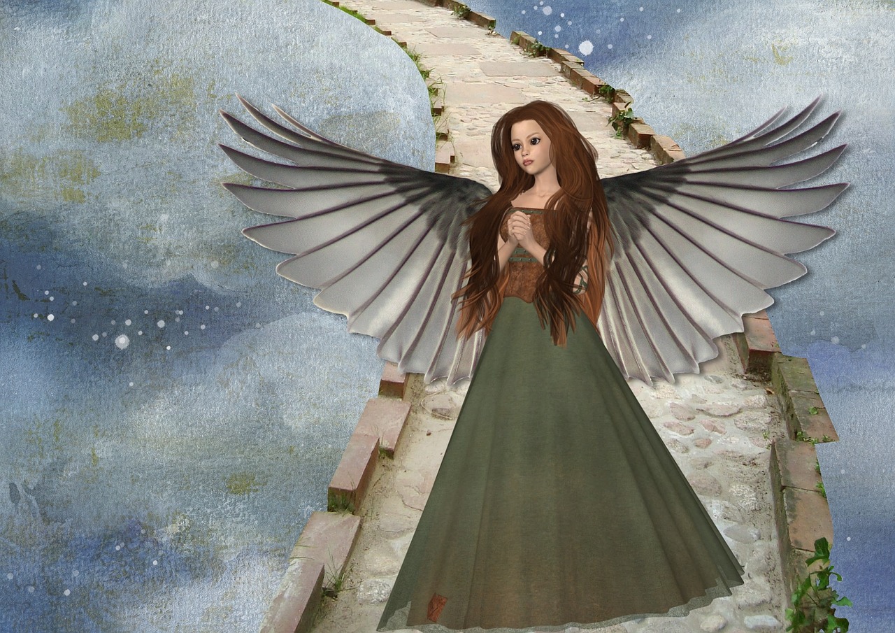 angel wings art free photo