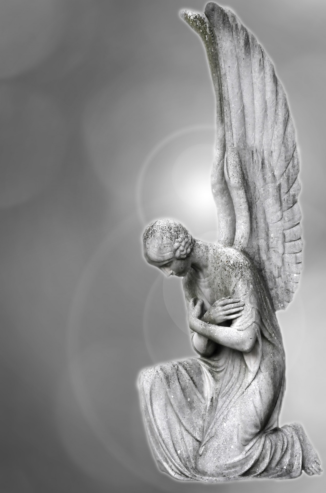 angel angelic sadness free photo