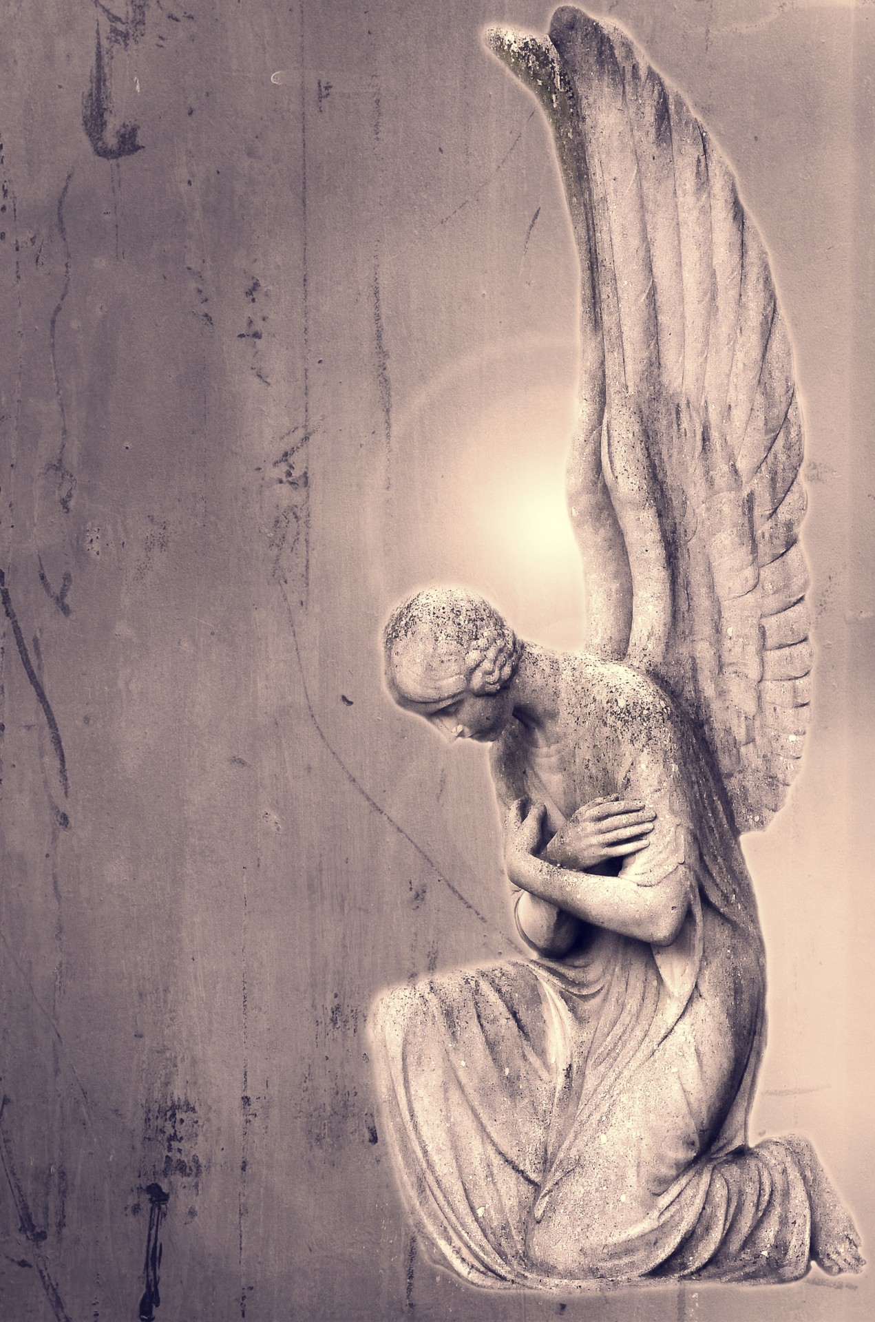 angel angelic sadness free photo