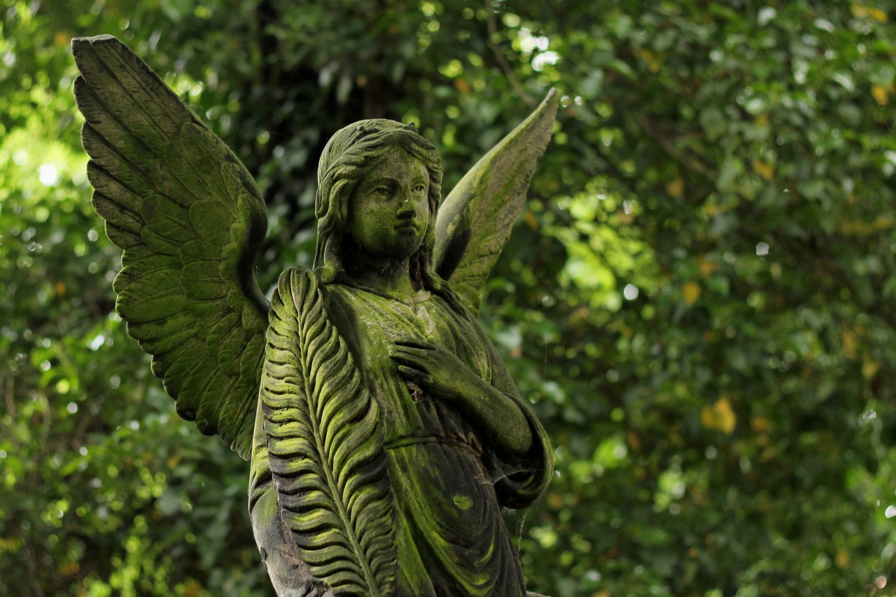 angel statue stone free photo