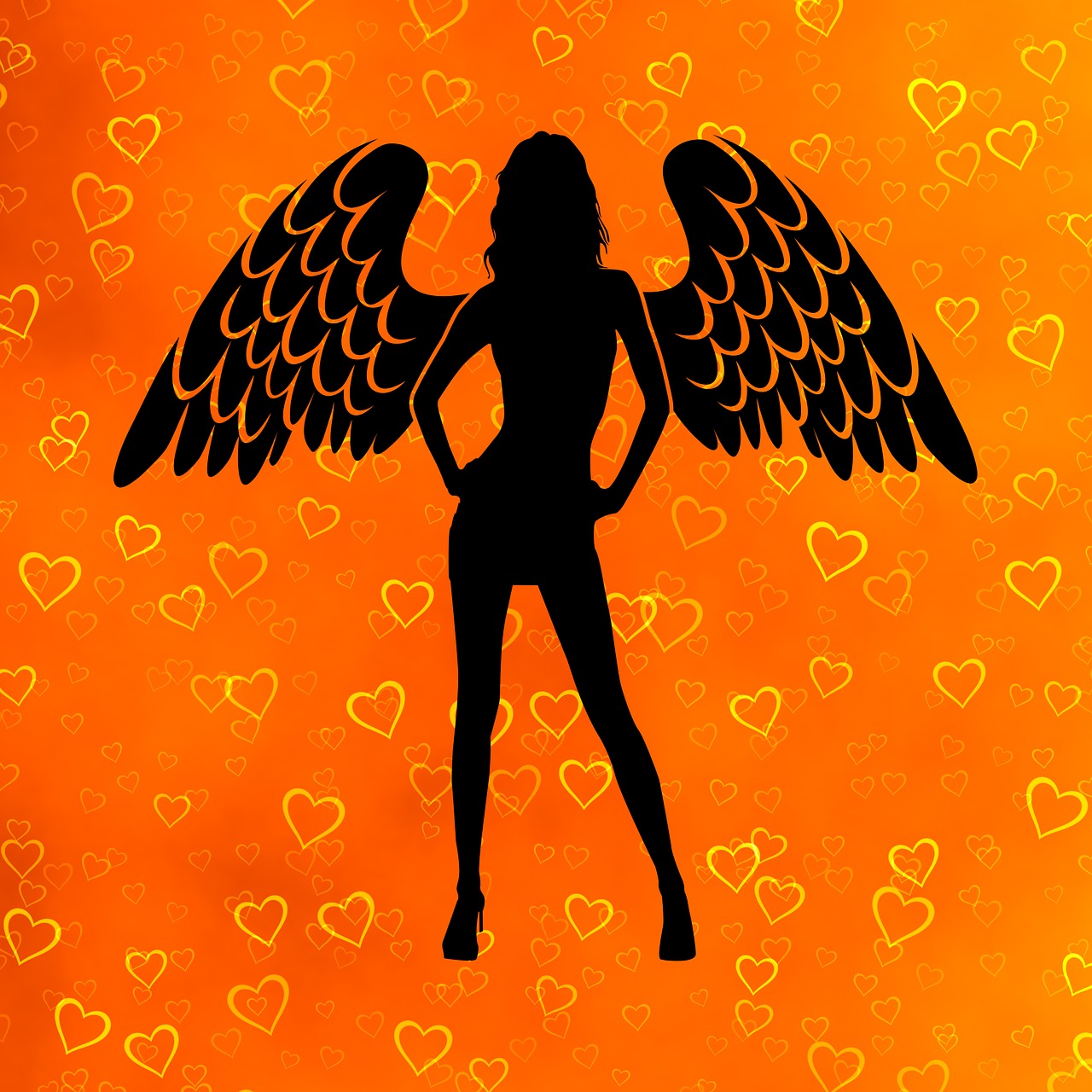 angel heart love free photo