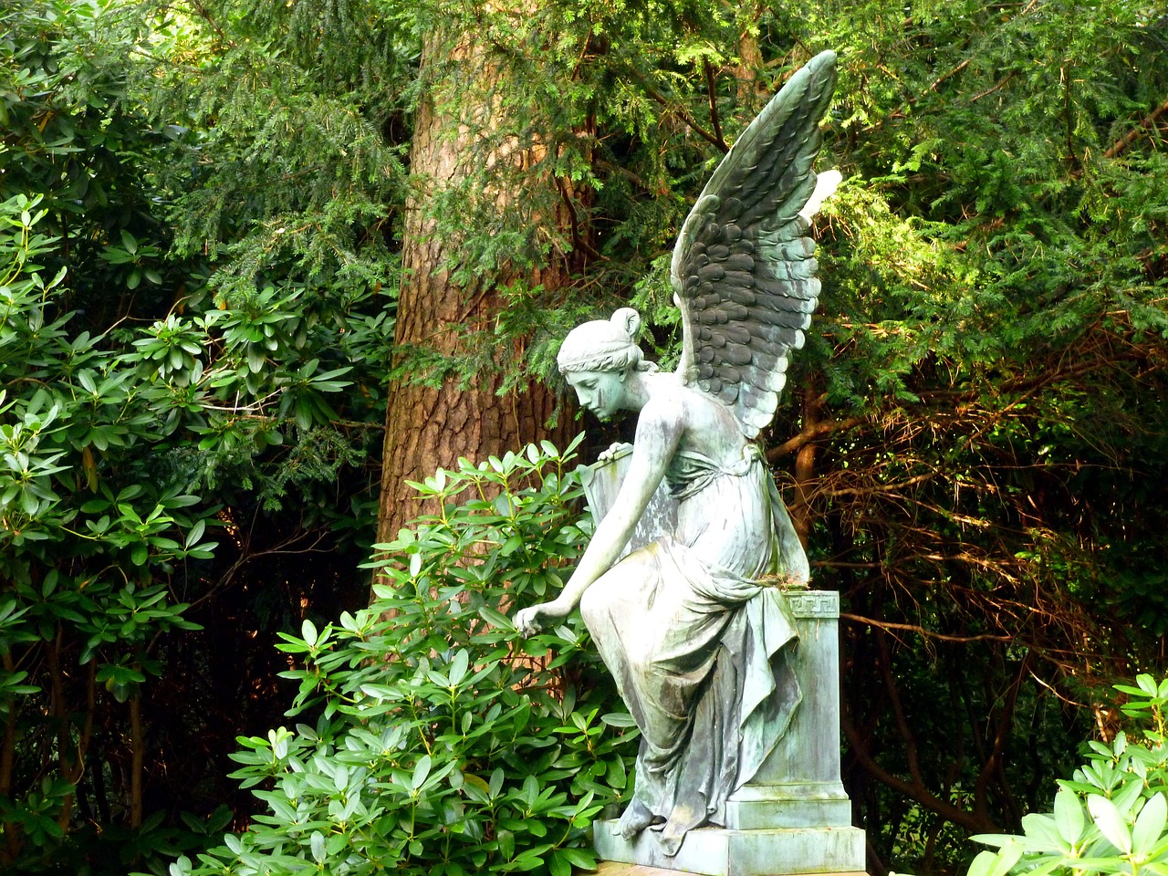 angel sculpture figure free photo
