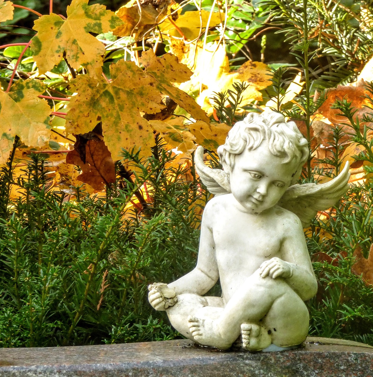 angel cemetery figure free photo