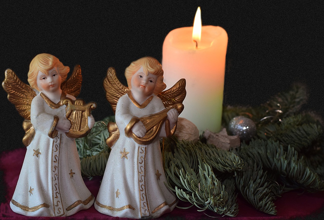 angel advent candle free photo