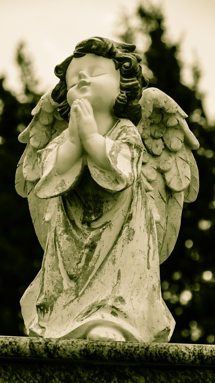 angel praying religion free photo