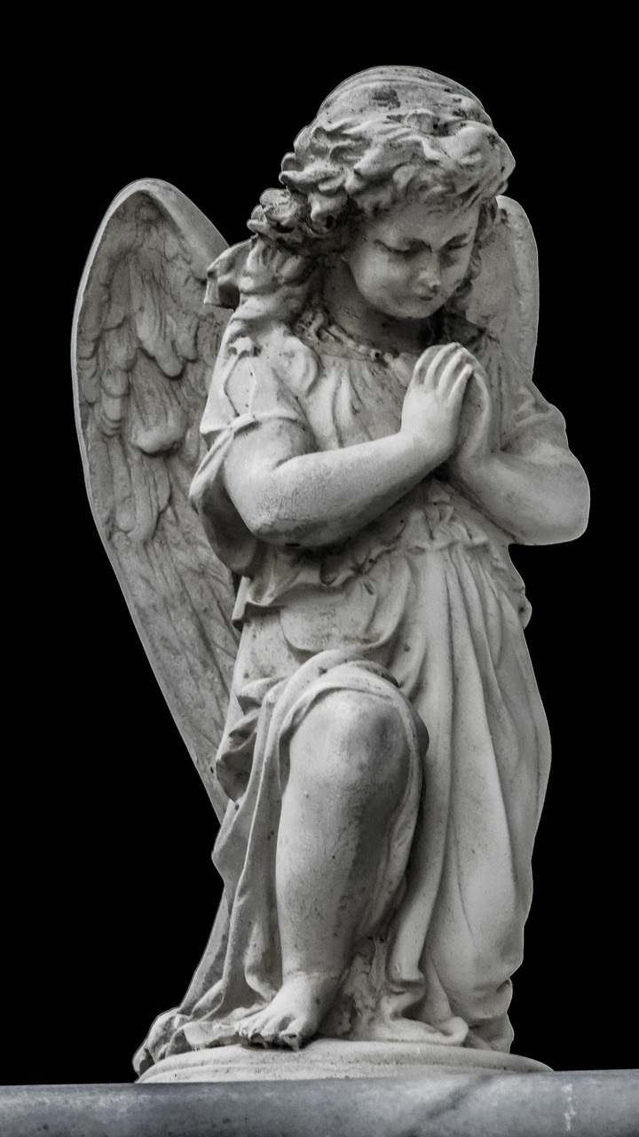 angel praying religion free photo