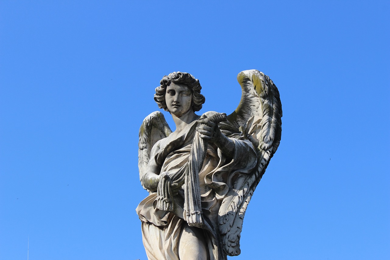angel roma monument free photo