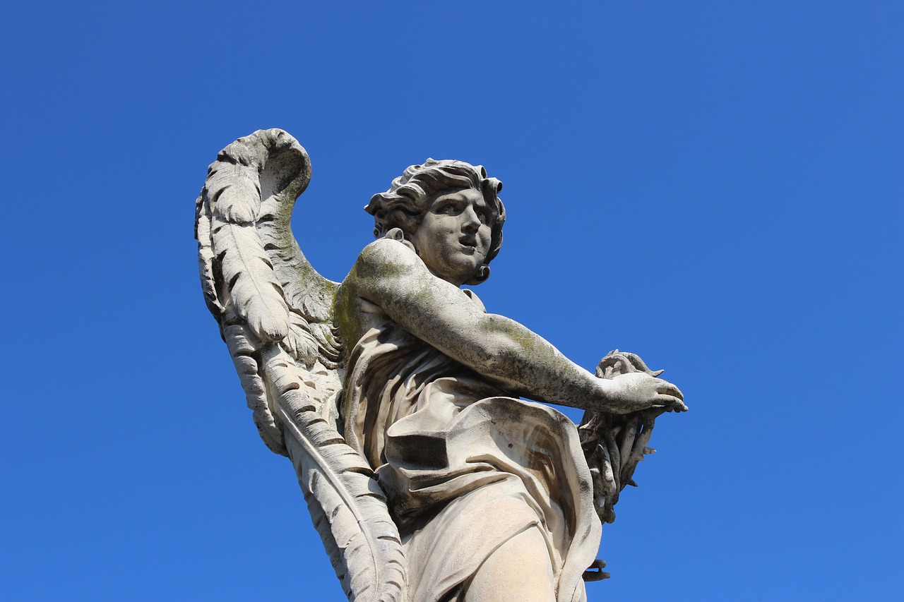 angel roma monument free photo