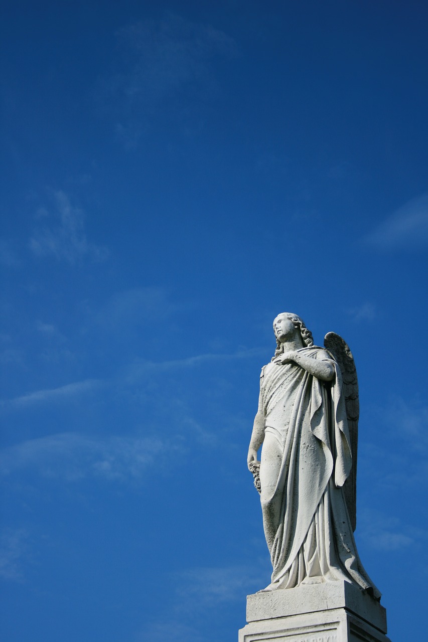 angel sky blue free photo