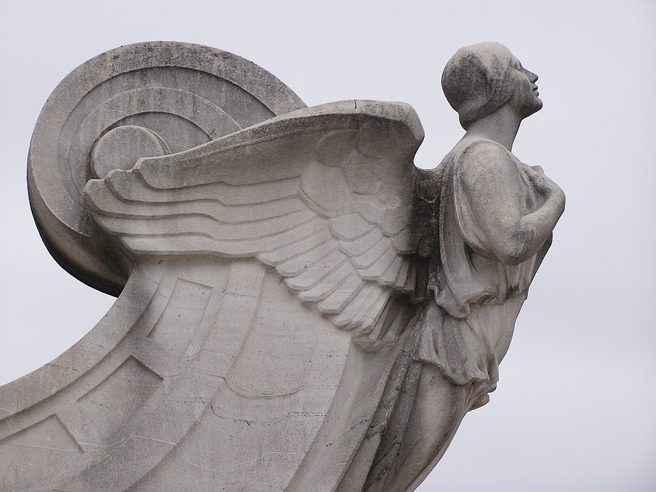 angel statue wings free photo