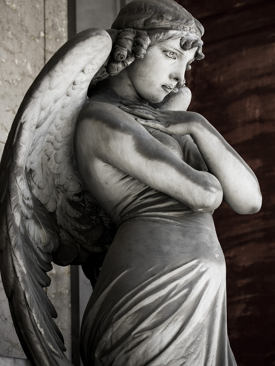 angel staglieno sculpture free photo