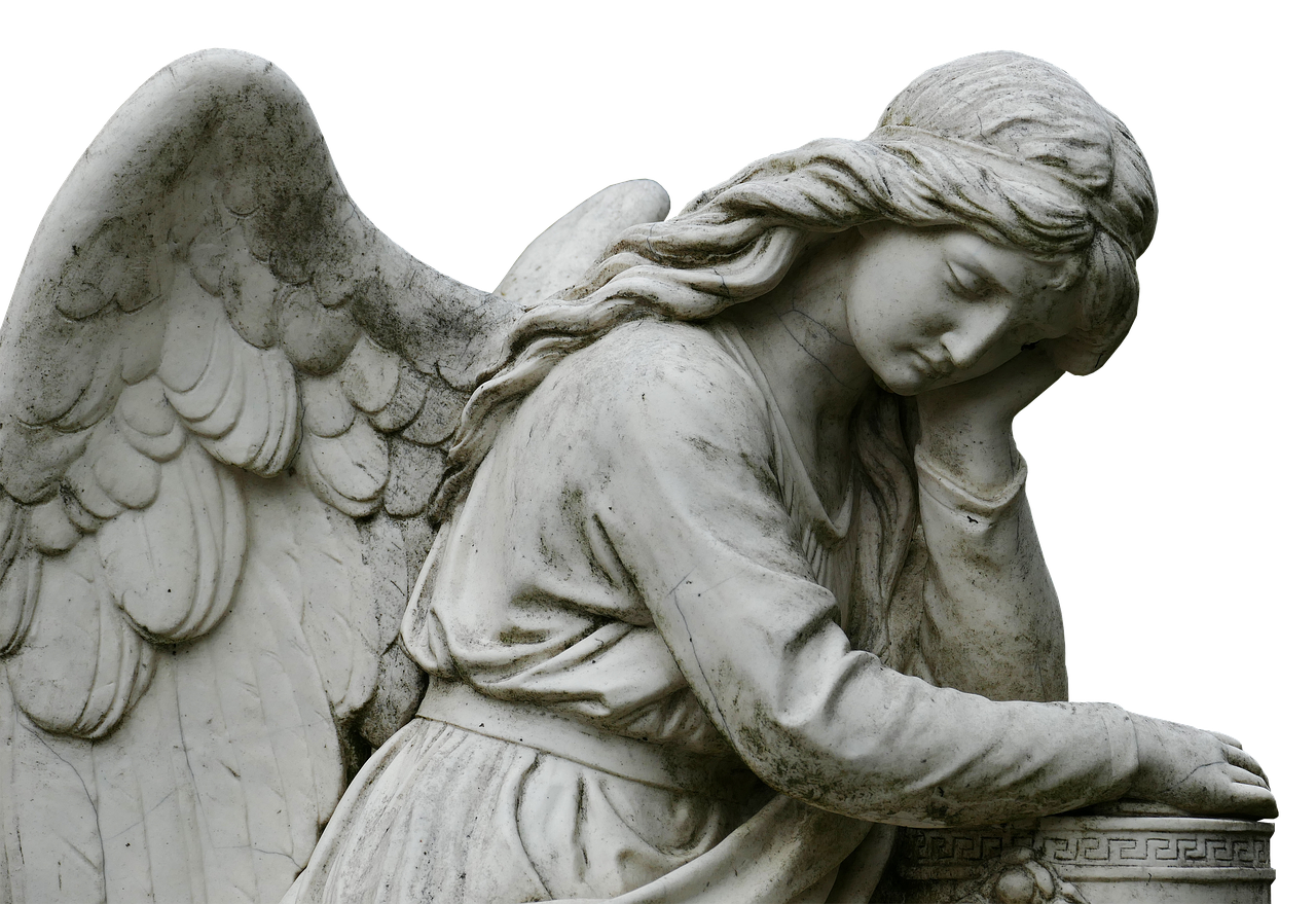 angel cemetery sculpture free photo