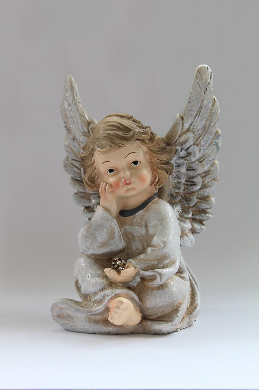 angel porcelain figure free photo