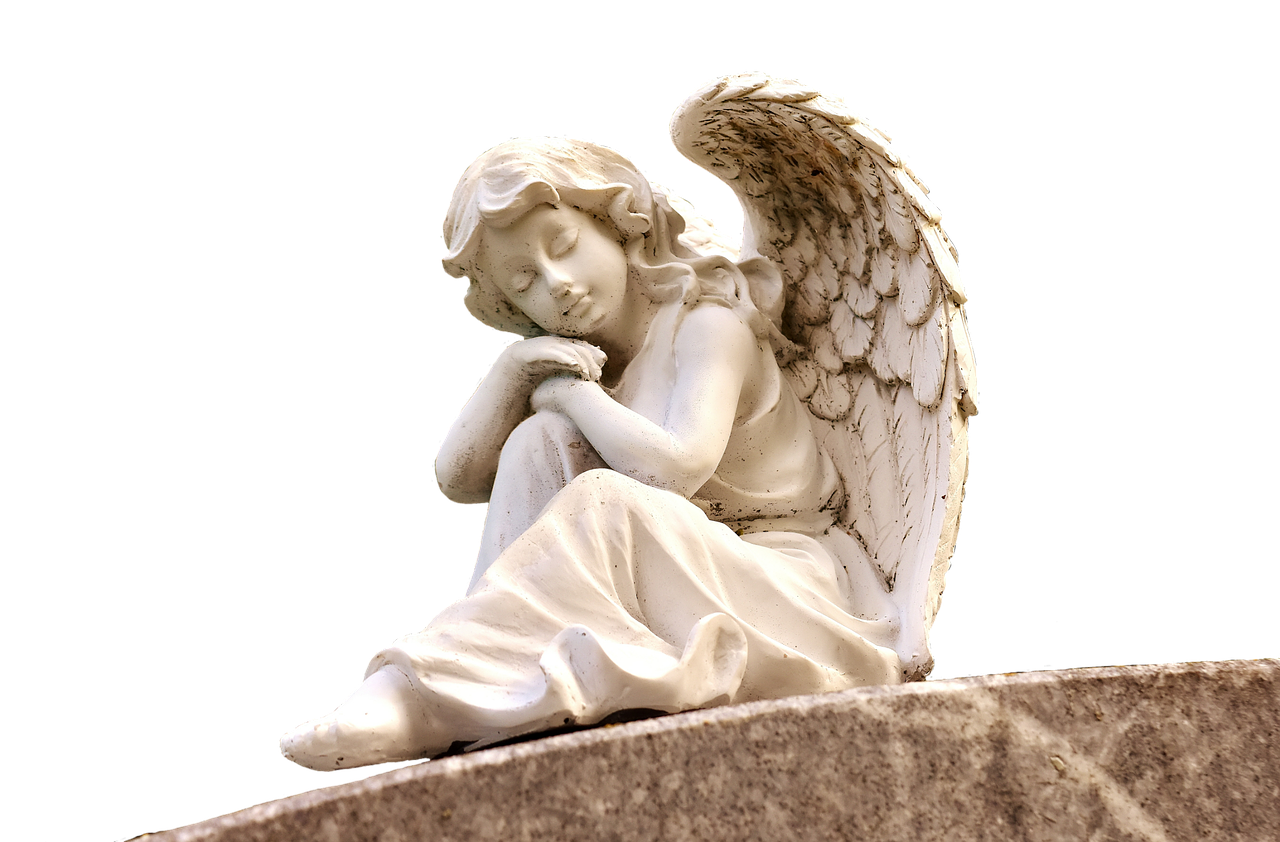 angel sculpture white free photo