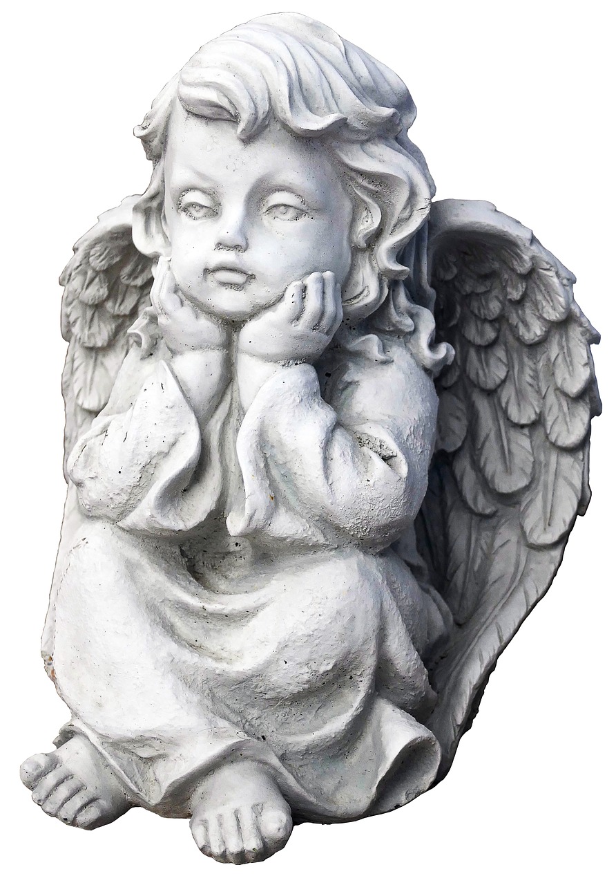 angel figure sitting free photo