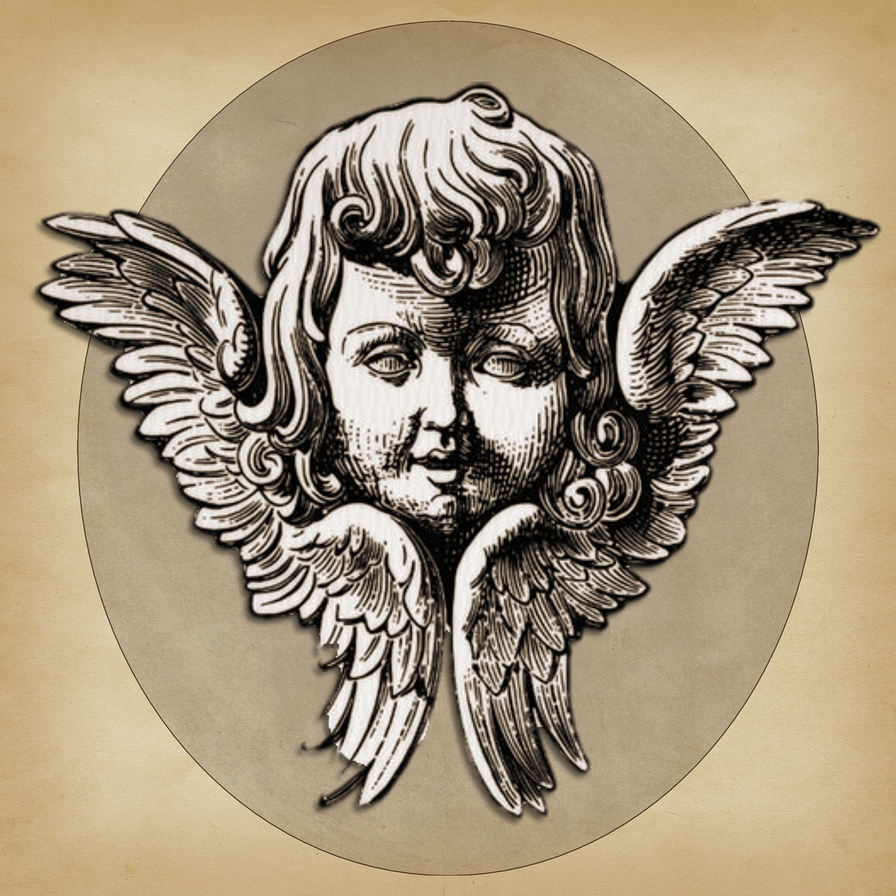 angel face square free photo