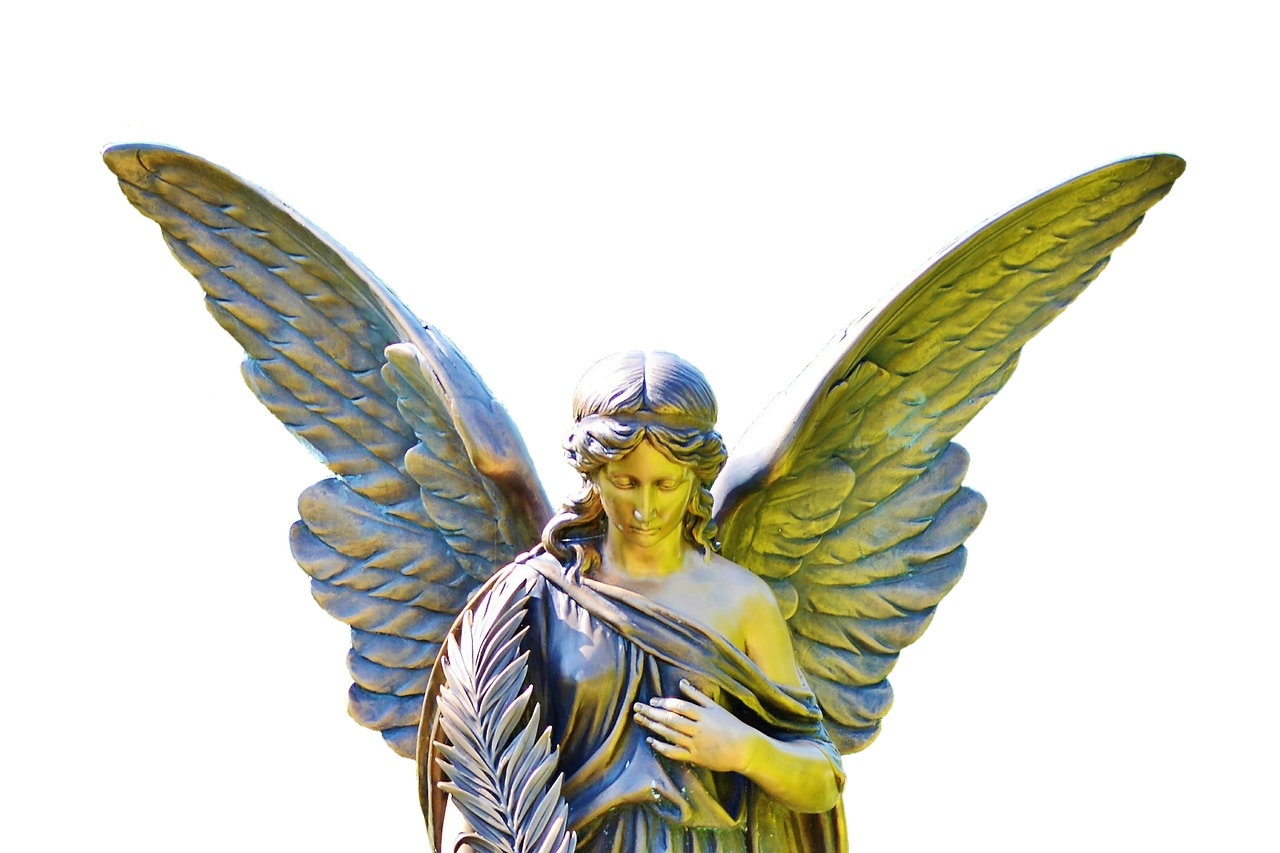 angel stone sculpture free photo
