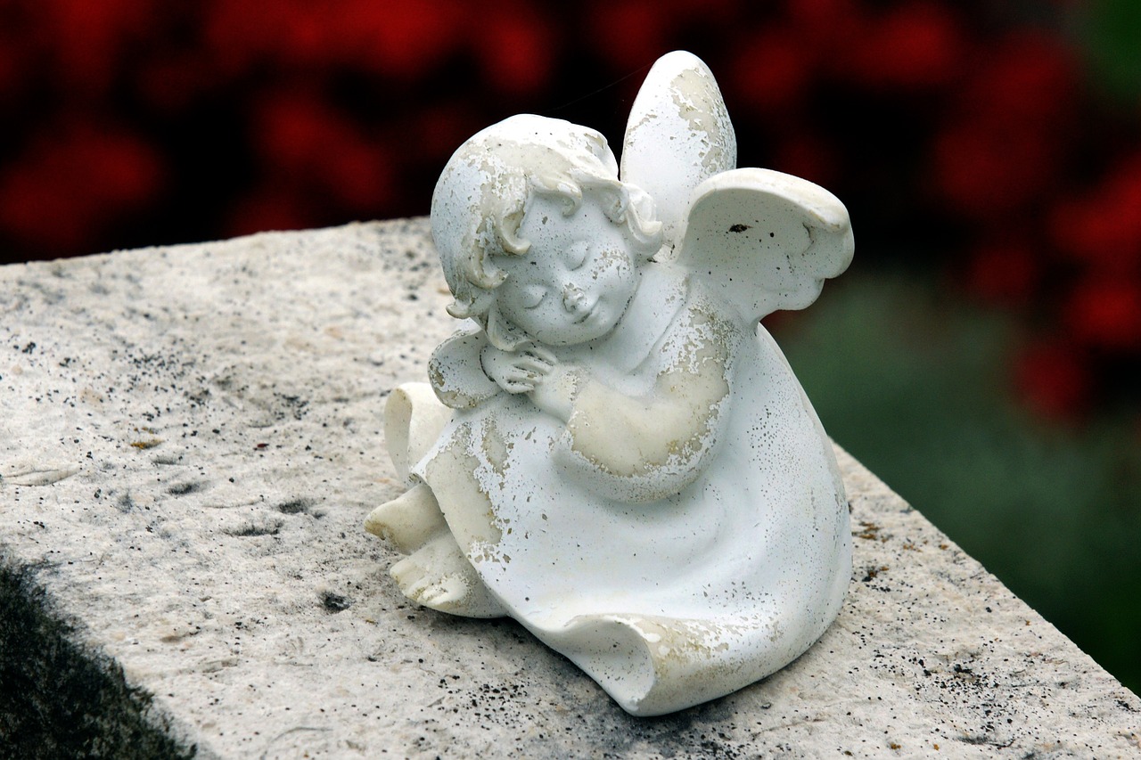 angel grave supplement angel figure free photo