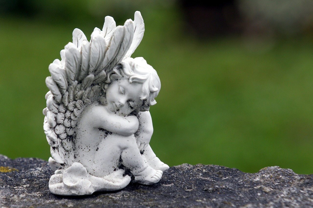 angel grave supplement angel figure free photo