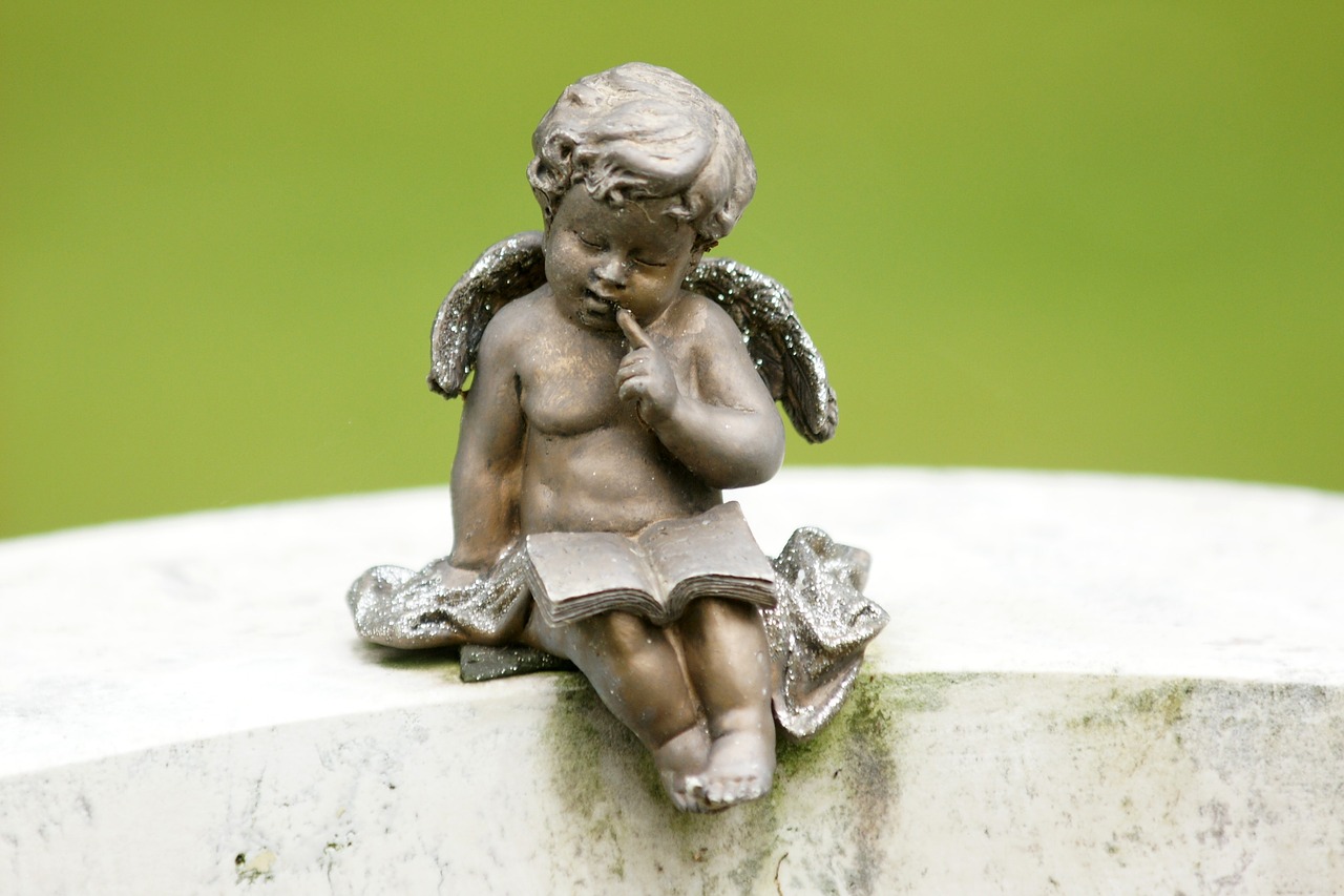 angel grave supplement angel figure free photo