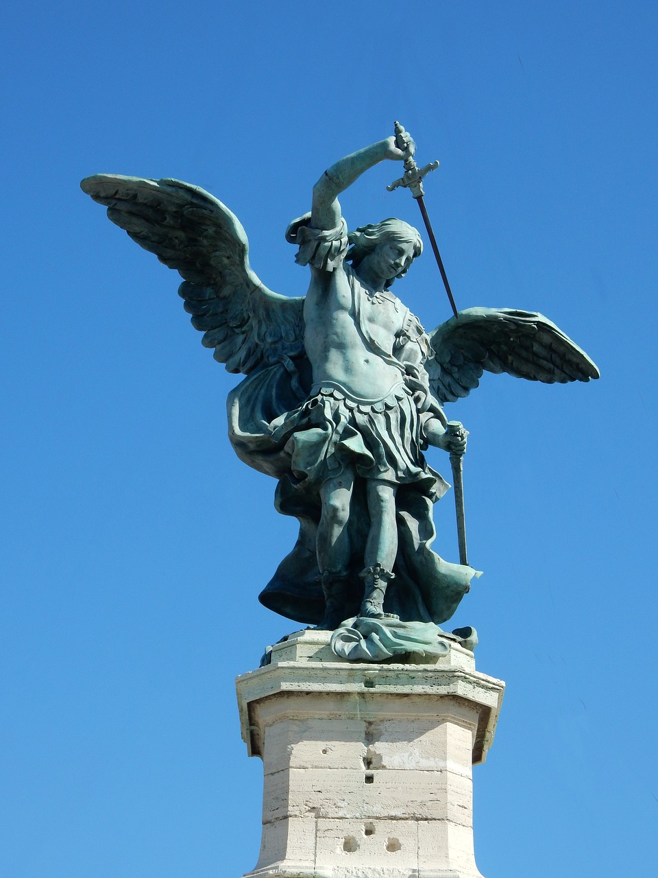 angel castel sant'angelo rome free photo