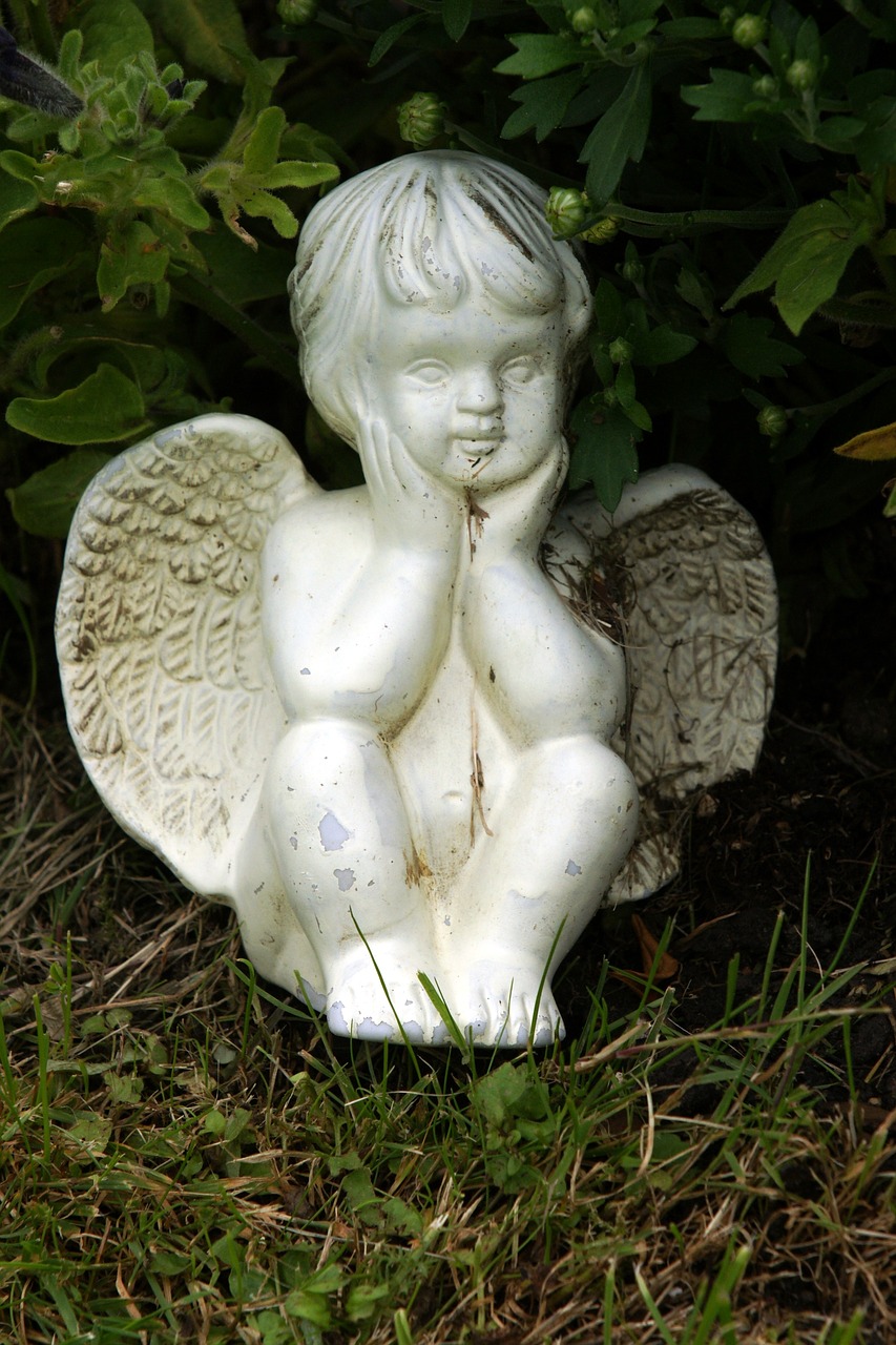 angel angel figure contemplative free photo