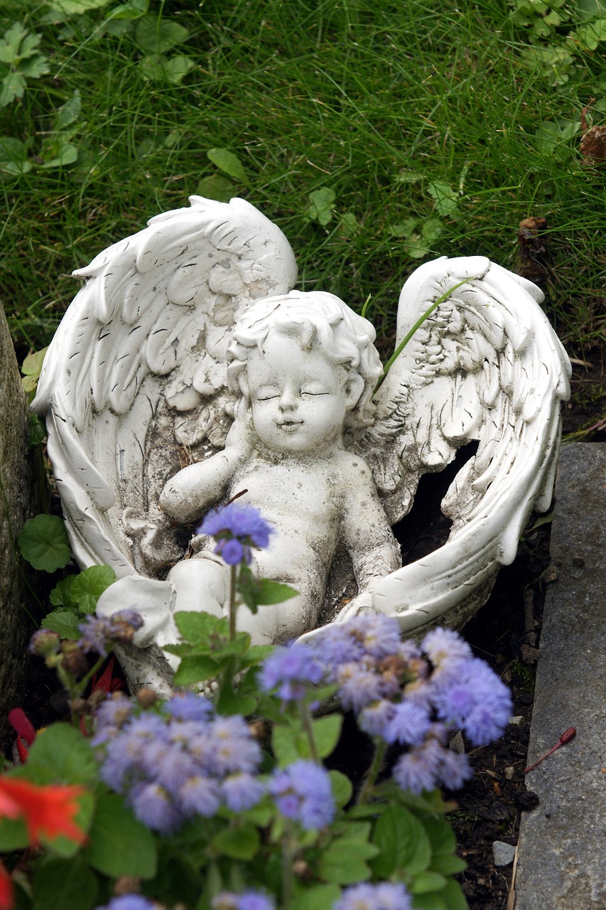 angel stone art free photo
