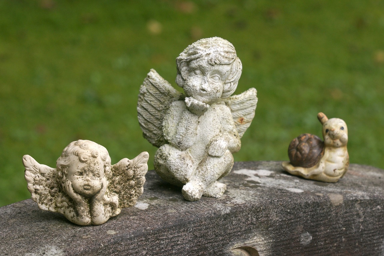 angel contemplative figure free photo