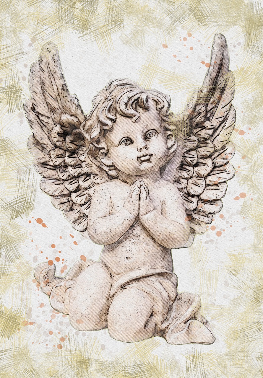 angel figurine vintage free photo